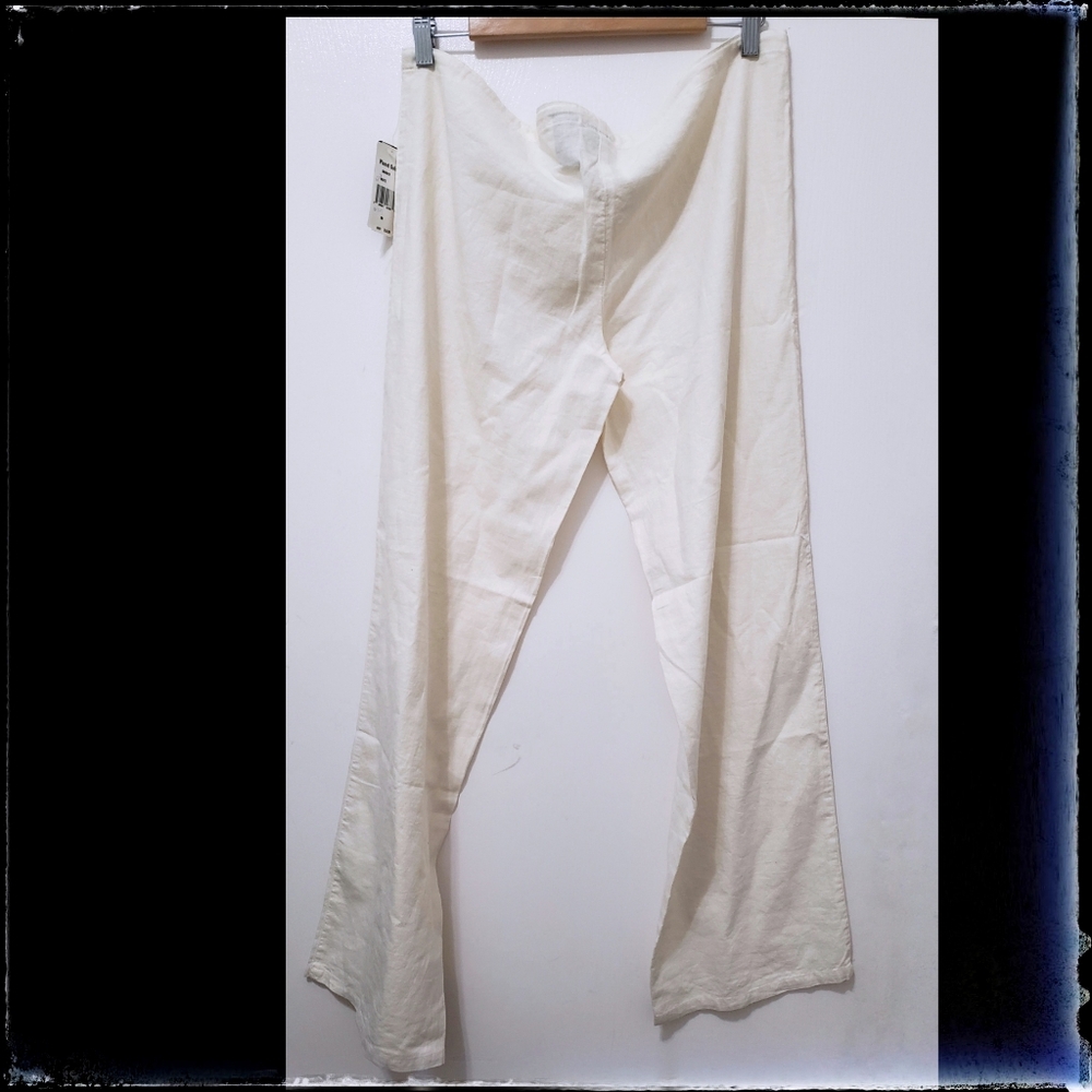 Creamy Linen Blend Pant by Planet Gold - Picture 2 of 4